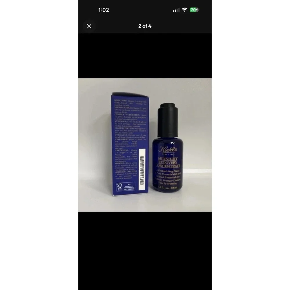 NEW  Kiehls Midnight Recovery Concentrate 1.7 oz / 50 ml